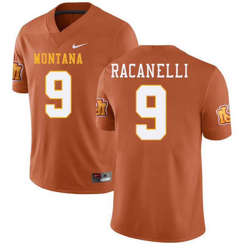 Sawyer Racanelli Montana Grizzlies Jersey,Montana Grizzlies #9 Sawyer Racanelli Jersey-Throwback